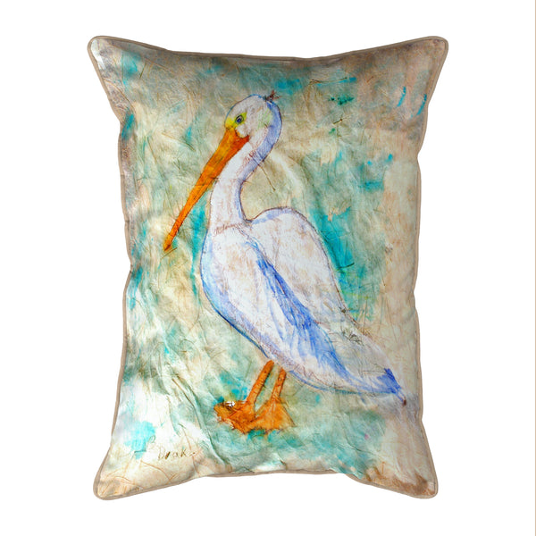 Pelican on Rice Corded Pillow