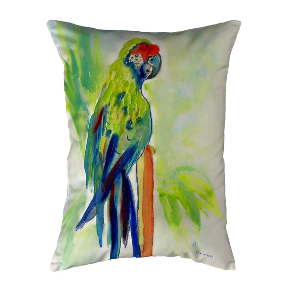 Green Parrot Pillow