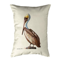 Pelican on Beige Noncorded Pillow