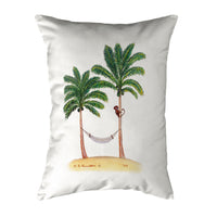 Palm Trees & Monkey Pillow