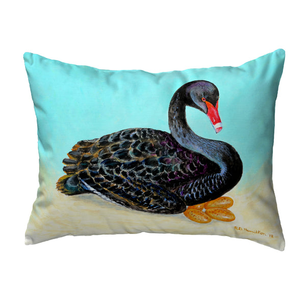 Black Swan Noncorded Indoor/Outdoor Pillow