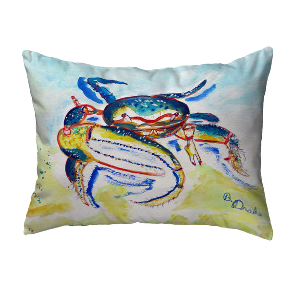 Colorful Fiddler Crab Noncorded Indoor/Outdoor Pillow