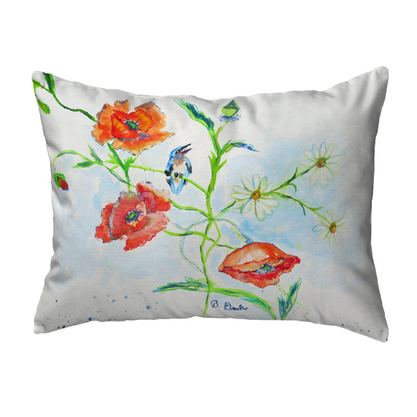 Poppies & Daisies Noncorded Indoor/Outdoor Pillow