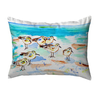 Seven Sanderlings Noncorded Indoor/Outdoor Pillow