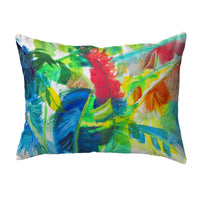 Abstract Palms Noncorded Indoor/Outdoor Pillow