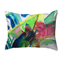 Pink Palms Noncorded Indoor/Outdoor Pillow