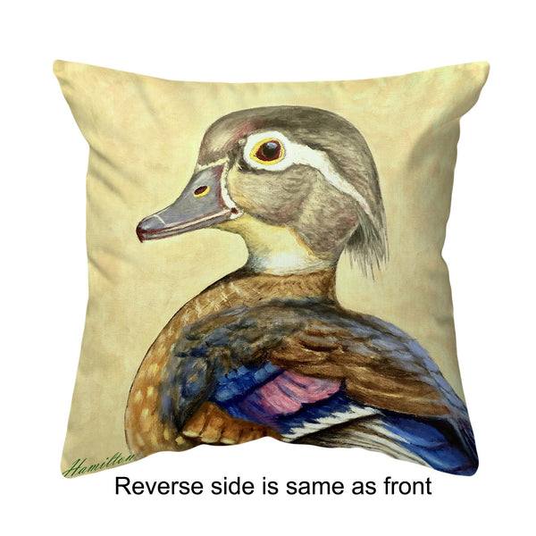 Mrs. Wood Duck Noncorded Pillow