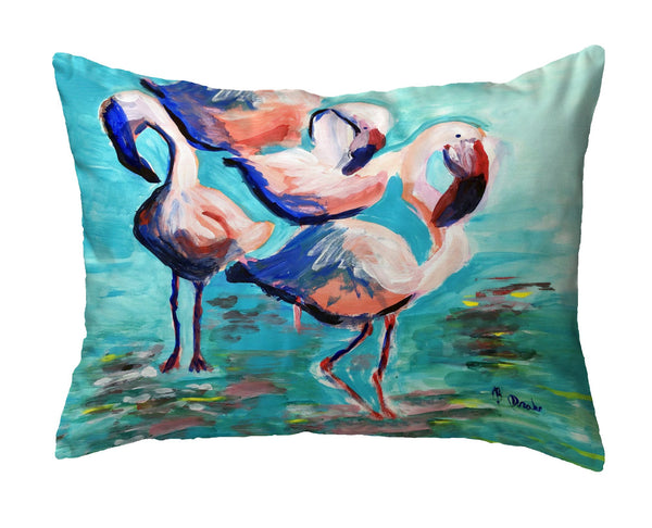 Dancing Flamingos No-Cord Pillow