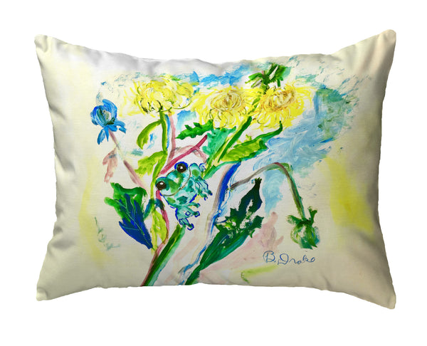 Frog & Flowers No-Cord Pillow