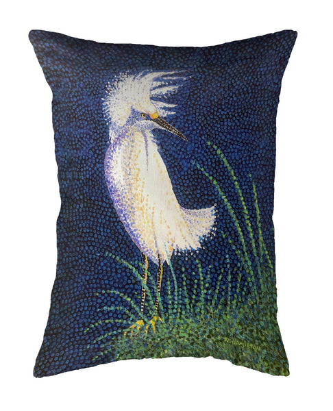 Windy Egret No-Cord Pillow