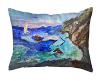 Sailing the Cliffs No-Cord Pillow