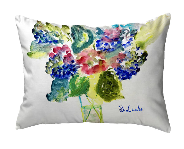 Vase of Hydrangeas No-Cord Pillow