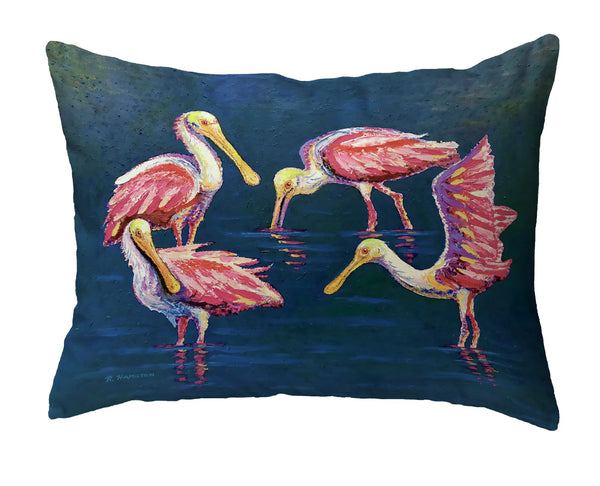 Spoonbill Gathering No-Cord Pillow