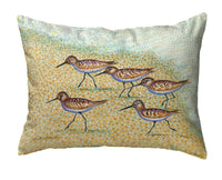 Pointillist Sanderlings No-Cord Pillow