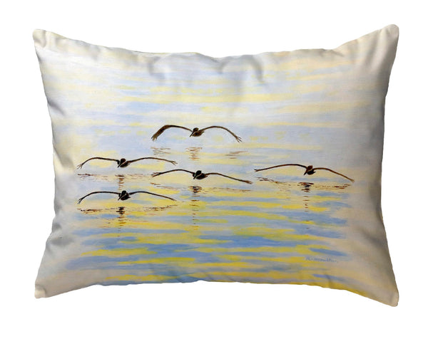 Cruising Pelicans No-Cord Pillow