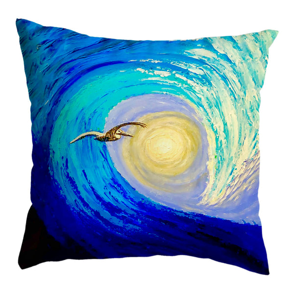 Palette Wave & Pelican No-Cord Pillow