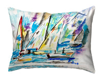 Betsy's New Sailboats No-Cord Pillow