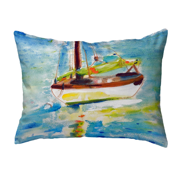 Yellow Sailboat Pillow