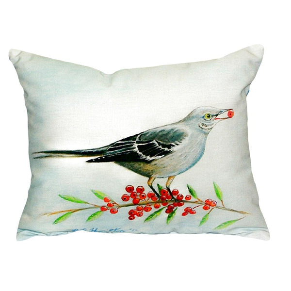 Mockingbird & Berries Pillow