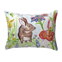 Brown Rabbit Right Pillow