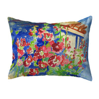 Hollyhocks Pillow