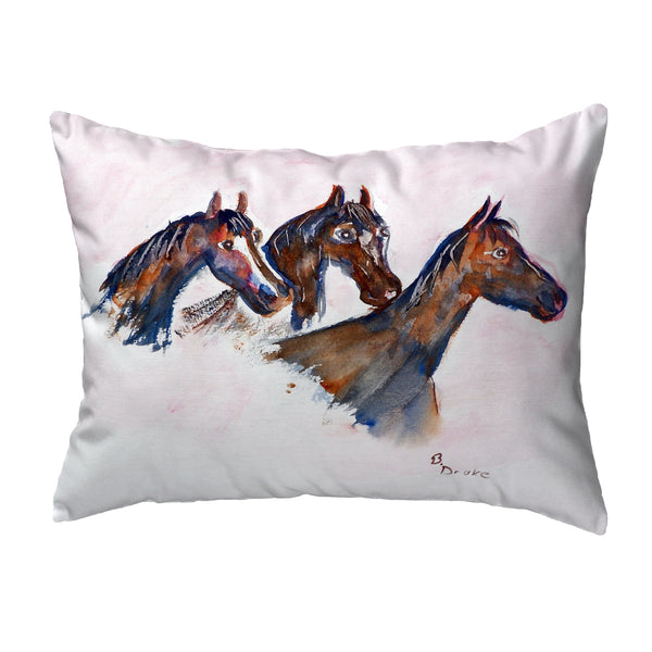 Three Horses Pillow