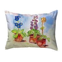 Potted Flowers Pillow