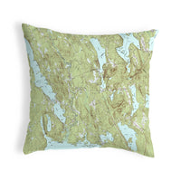 Casco and Sebago Lake, Me Nautical Map Noncorded Indoor/Outdoor Pillow