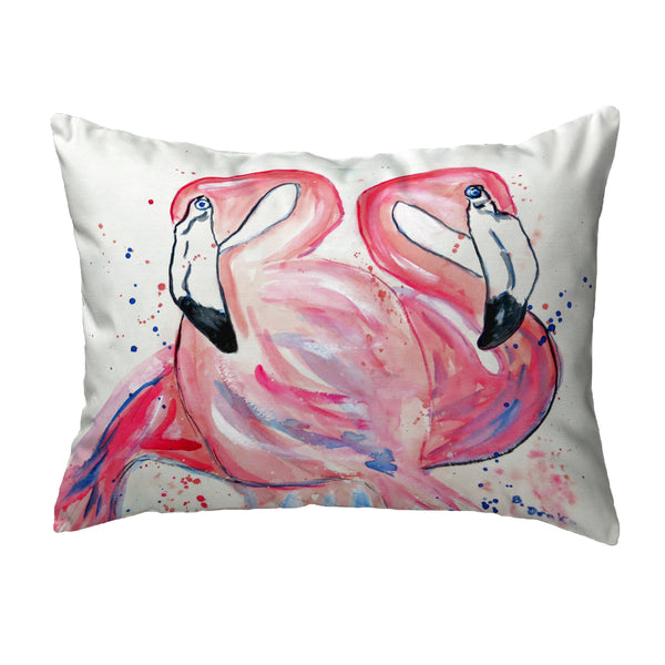 Betsy's Flamingos Pillow