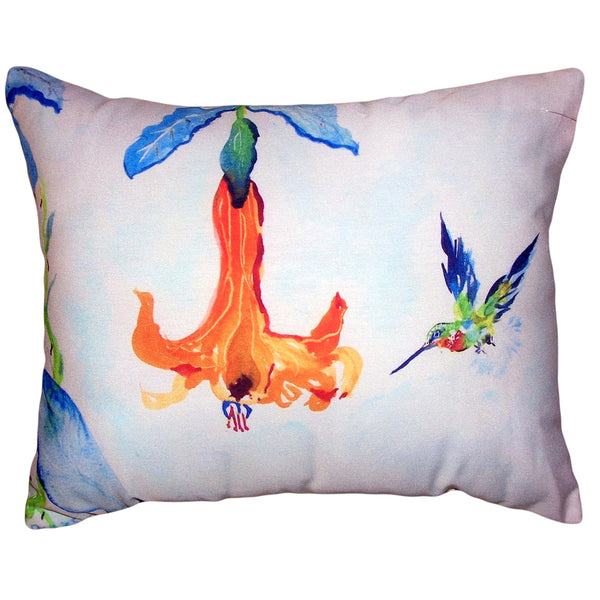 Hummingbird & Trumpet Vine Pillow