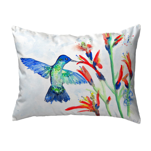 Hummingbird & Fire Plant Pillow