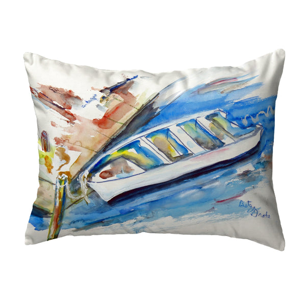 Rowboat at Dock Pillow