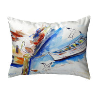 Rowboat & Birds Pillow