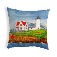 Nubble Lighthouse Pillow