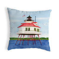 Drum Point Lighthouse Pillow