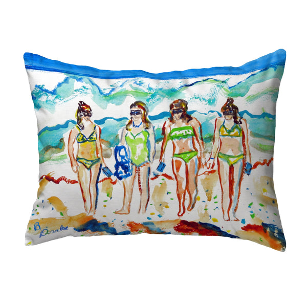 Girls Walking Noncorded Pillow