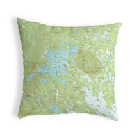 Squam Lake, NH Nautical Map Noncorded Indoor/Outdoor Pillow