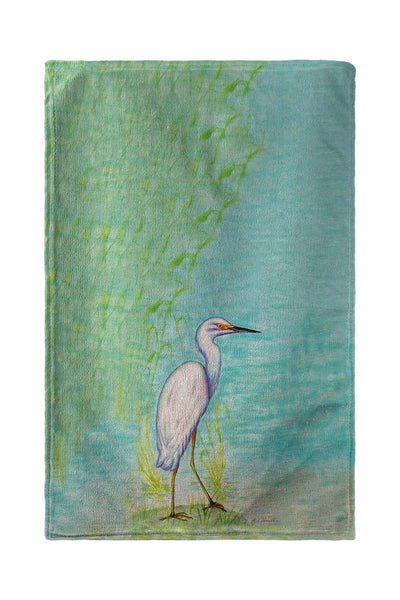 Snowy Egret Kitchen Towel