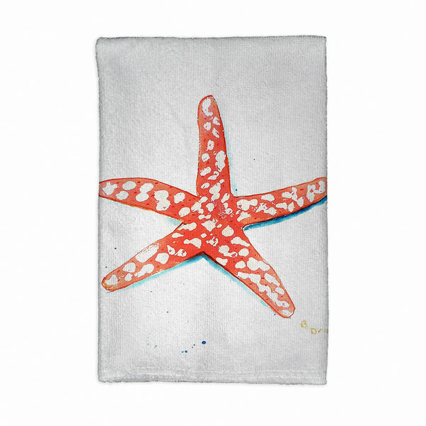 Coral Starfish Kitchen Towel