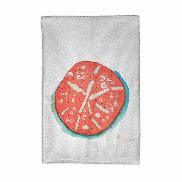 Coral Sand Dollar Kitchen Towel