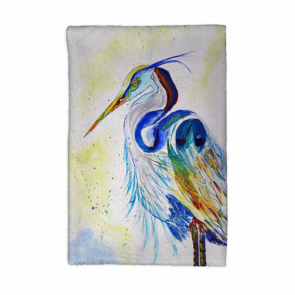 Watercolor Heron Kitchen Towel