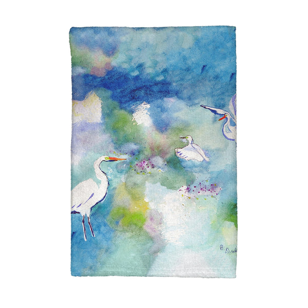 Three Egrets Kitchen Towel