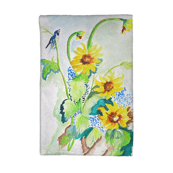 Sunflower & Bird Kitchen Towel