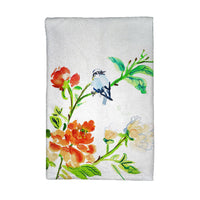 Blue Bird & Flowers Kitchen Towel