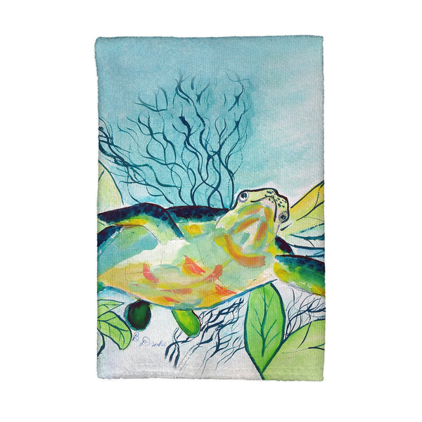 Smiling Sea Turtle Kitchen Towel
