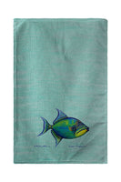 Trigger Fish - Teal Kitchen Towel
