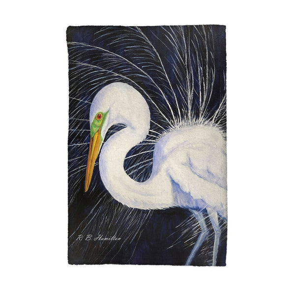 Breeding Egret Kitchen Towel