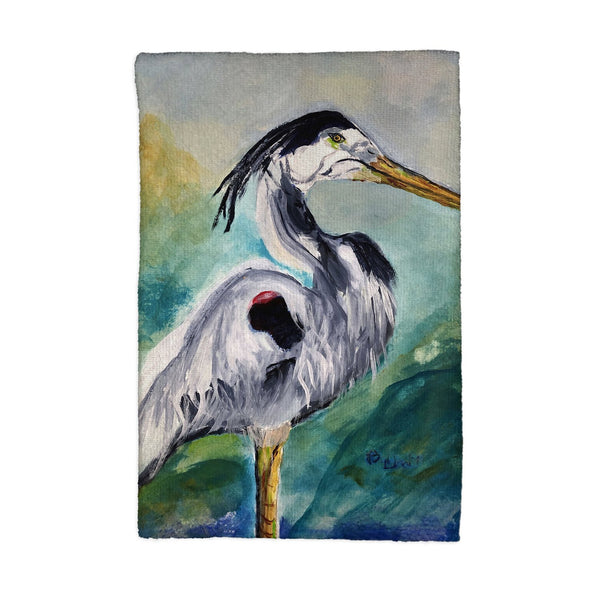 Betsy's Blue Heron Kitchen Towel