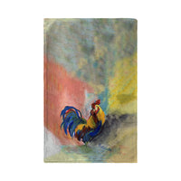 Blue Tail Rooster Kitchen Towel