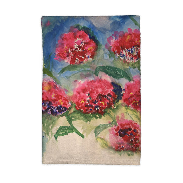 Red Geraniums Kitchen Towel